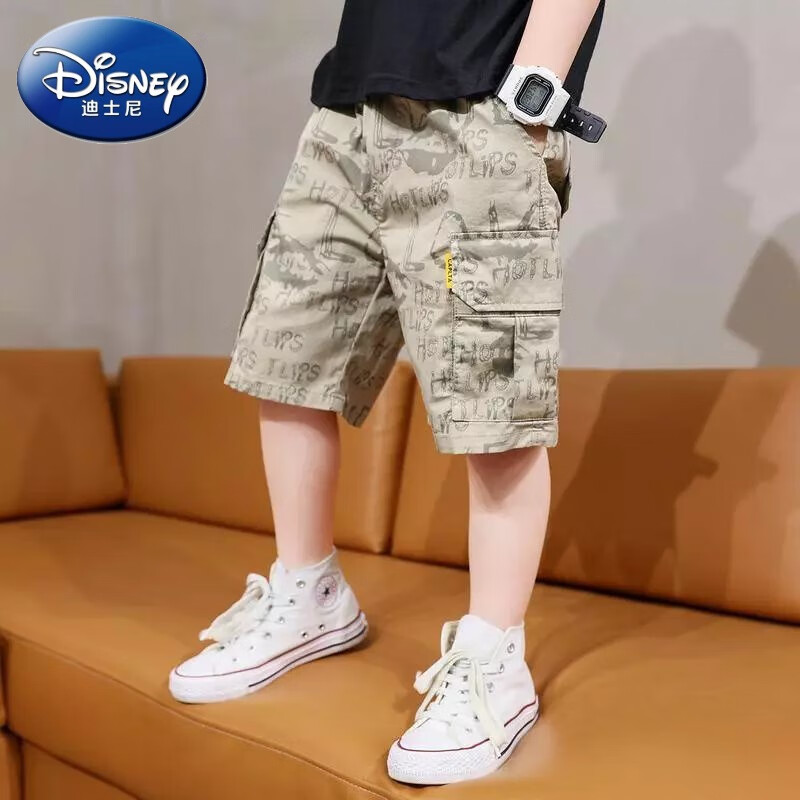 1-14岁穿的男童短裤夏季新款中大童儿童宽松休闲中裤夏天男孩工装