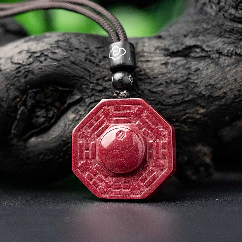 黛螺紫金砂朱砂本命年吊坠五行八卦七星阵护身符龙年本命年礼物