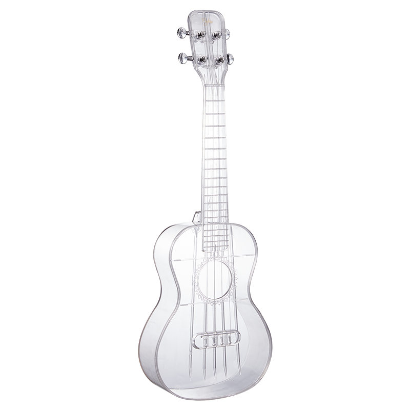 巴丽（byla）尤克里里23英寸透明乌克丽丽ukulele初学者四弦小吉他 【透明】23寸
