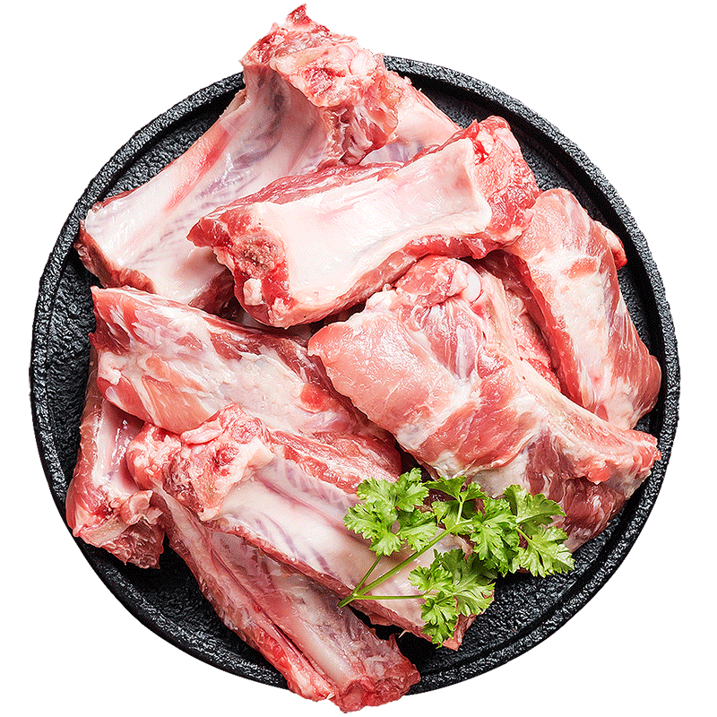 望涎猪排骨1000g  生鲜冷冻猪肉 猪排骨比小排好 免切猪肋排 纯肋排