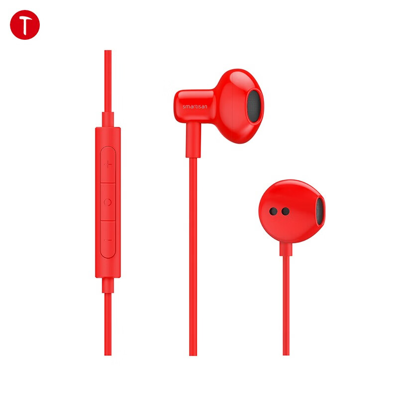 锤子（smartisan） S10 半入耳式 Type-C接口耳机（红色）适用于坚果R1/Pro2S/Pro2/特别版及小米手机等