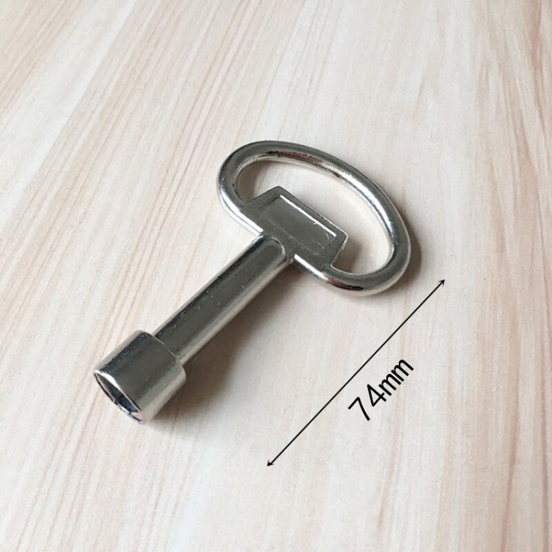 火车 高铁 水电表箱垃圾箱钥匙ms705门锁配电箱 锌合金三角大钥匙