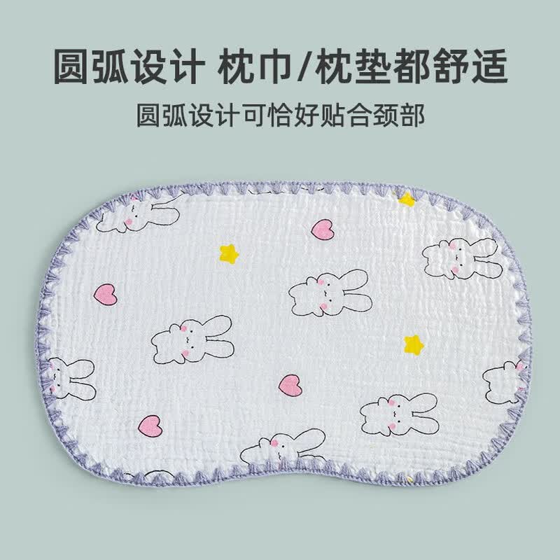 戈迈斯婴儿枕头宝宝云片枕10层纯棉纱布枕巾新生儿平枕吸汗透气 云片枕-爱心兔高性价比高么？