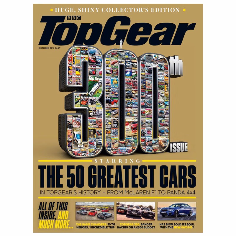 【包邮】【订阅】Top Gear 汽车赛车杂志 英国英文原版 年订13期善本图书 E016