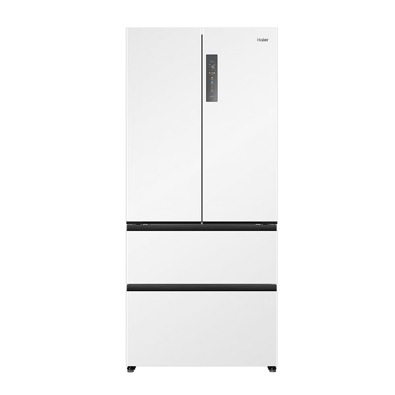 Haier/海尔冰箱500升白色零距离自由嵌入式法式多门双变频风冷无霜一级节能家用电冰箱四开门超薄大容量 BCD-500WGHFD4DW9U1