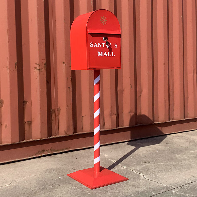 邮箱铁皮信箱立式意见箱信报箱家居装饰拍摄活动道具定制 红色信箱1