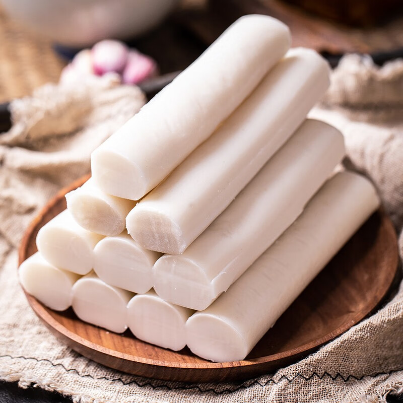 福百露(fubailu)白年糕500g*5包水磨年糕条福州手工白粿条炒年糕火锅