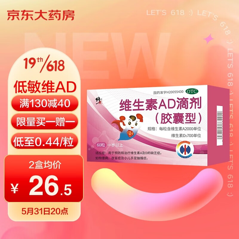 修正维生素AD滴剂(胶囊型)价格走势及评测