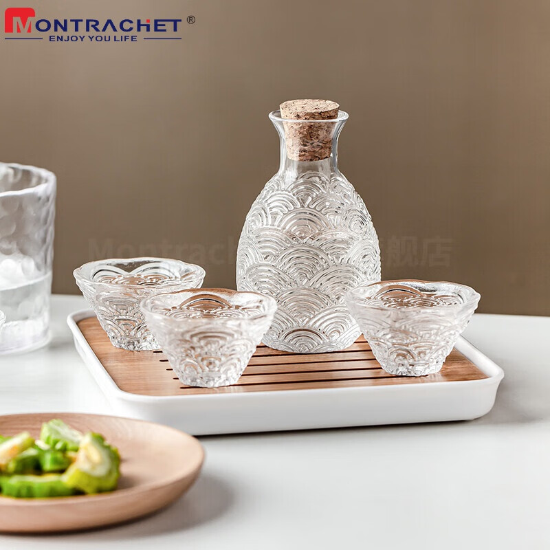 montrachet 日式清酒壶祥云手作冰酒壶家用烫酒壶套装温酒壶套装白