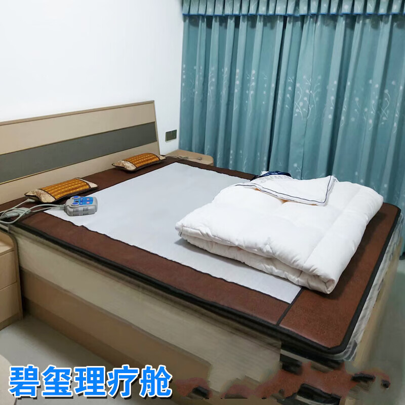 新款炎帝碧玺生物床垫频谱电热3d立体养生床垫理疗舱睡吧套装 碧玺