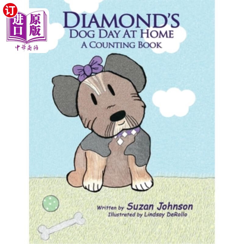 海外直订diamonds dog day at home: a counting book 戴蒙德的狗狗
