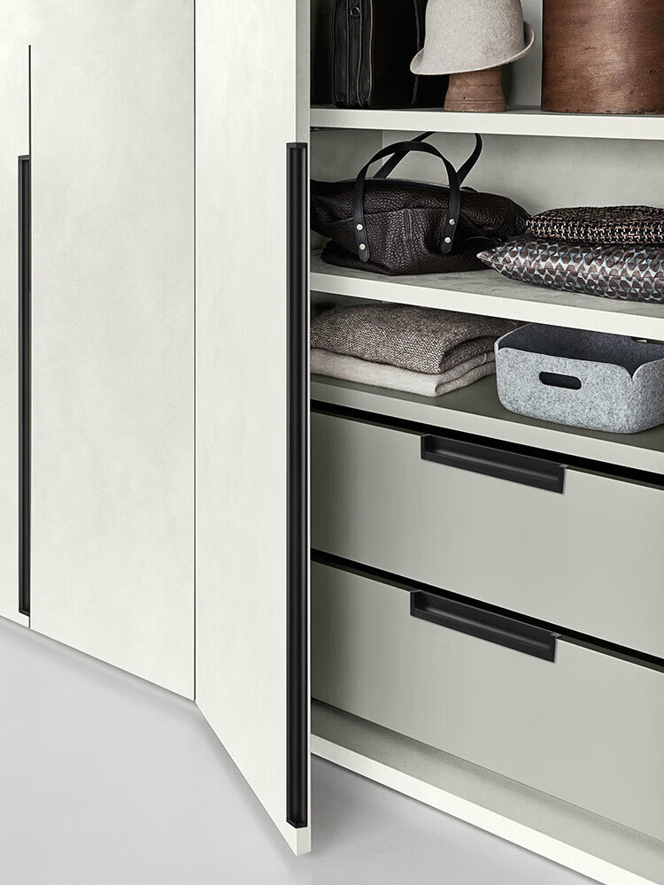 画萌现代隐形暗拉手移门隐藏把手衣柜门扣槽凹槽嵌入式内嵌扣手打孔