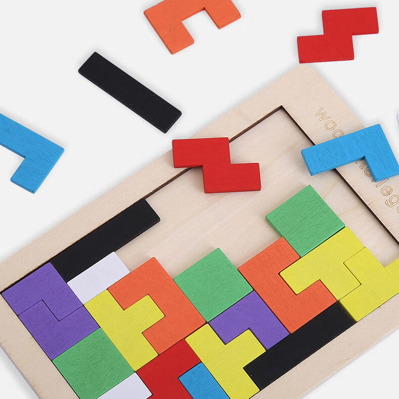 40片俄罗斯方块拼童拼图玩具开发智力积木拼装玩具 俄罗斯方块