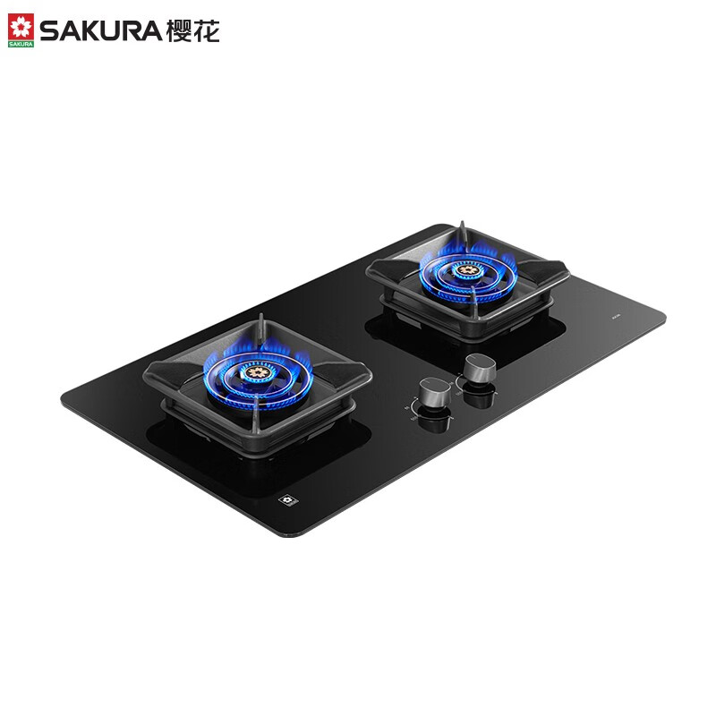 樱花(SAKURA)燃气灶天然气家用双灶具三环火聚能零秒瞬时点火180min双边独立定时嵌入式液化气灶 JZT-JGC06【天然气5.2KW】