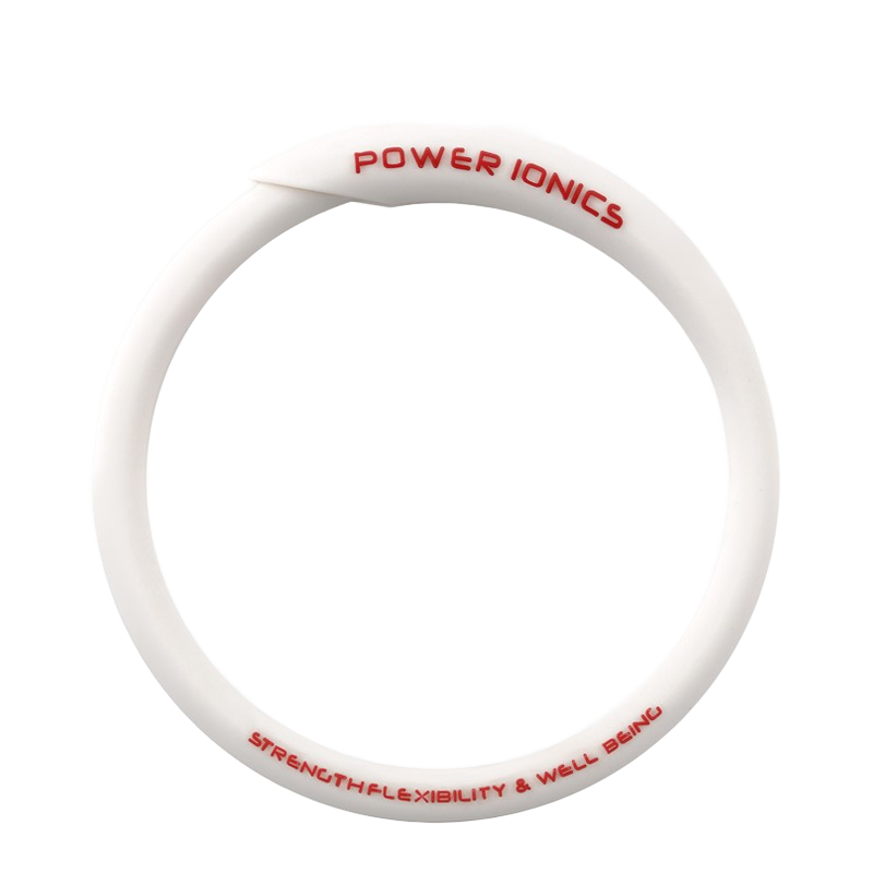 power ionics潮牌RHINO犀牛男女情侶負離子能量手環(huán)時尚防水運動手鐲飾品禮物 米白 大碼(內圈周長19厘米)