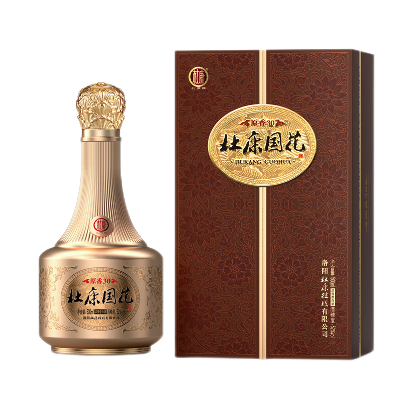 杜康国花原香30浓香白酒 单瓶(500ml)