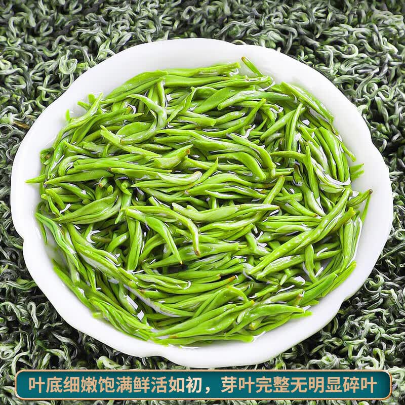 2024年新茶明前特级绿茶嫩芽高山云雾春茶毛尖礼盒装 英山春茶125g