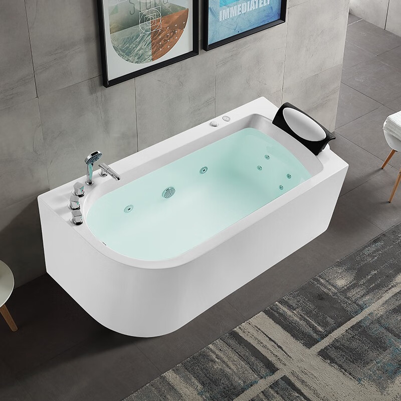 ssww浪鲸卫浴 一体成型成人按摩浴缸家用浴室洗澡浴缸沐浴水池水盆 1.
