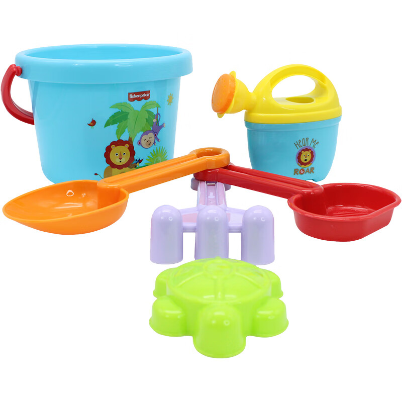 费雪(Fisher-Price)沙滩套装 户外海边戏水玩沙玩具夏天工具幼儿童洗澡挖沙铲子水壶桶F0118生日礼物礼品怎么看?