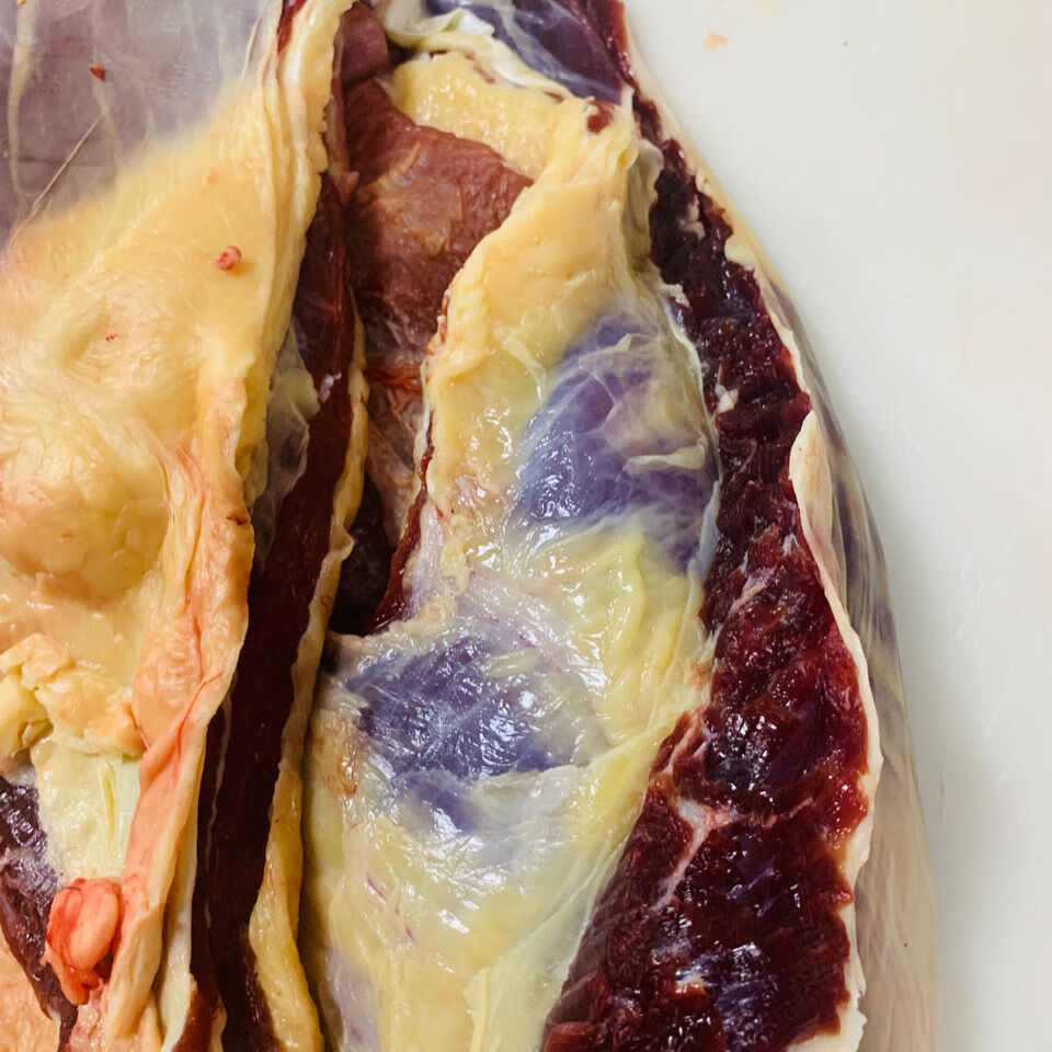 粤鲜迷内蒙古直销草原 黄膘牛肉 黄膘牛腩 新鲜肥而不腻家庭即食粤鲜