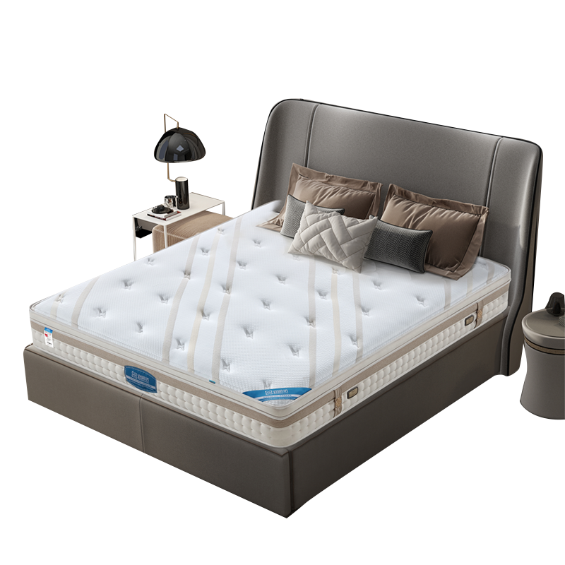 宜眠坊(ESF)床垫 5cm乳胶床垫 独立袋装弹簧床垫 双面提花面料 J26 1.5*2.0*0.26米