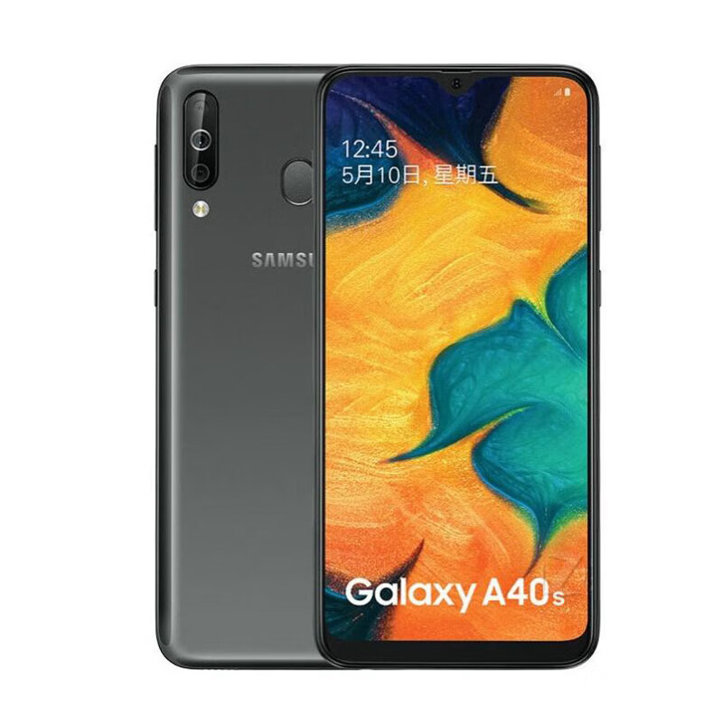 三星 samsung galaxy a40s sm-a3050三网通4g学生备用手机双卡 黑色通
