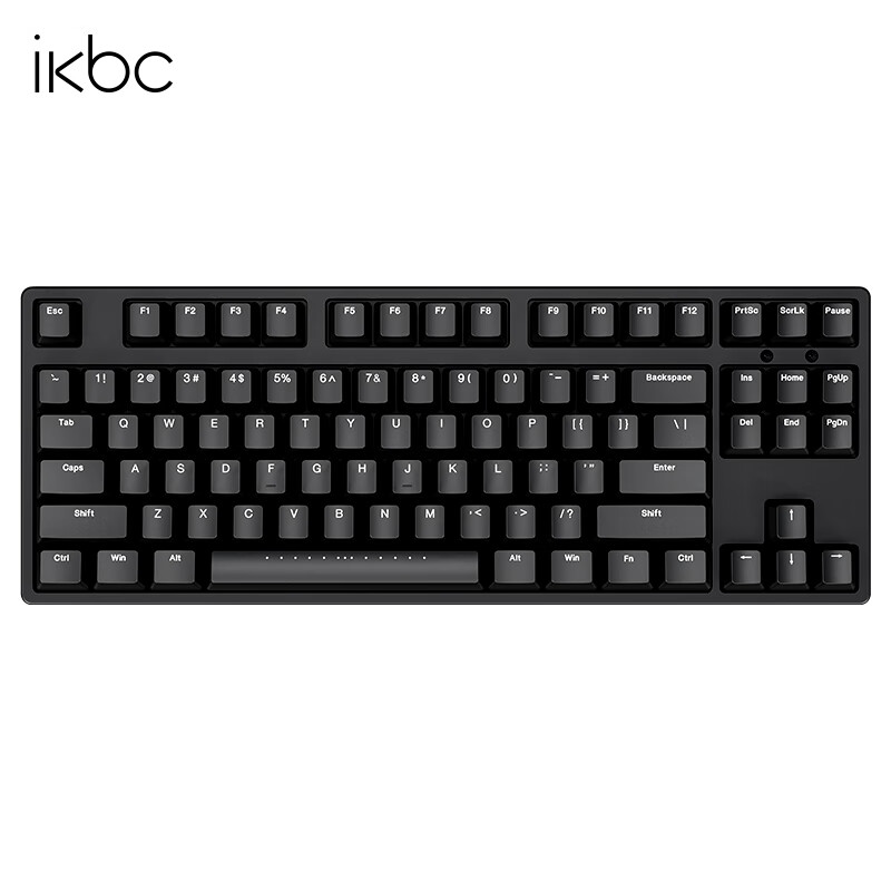 ikbc 蓝牙键盘机械键盘无线键盘C87C104樱桃键盘办公键盘cherry轴樱桃机械键盘pbt键帽 C87有线87键 红轴