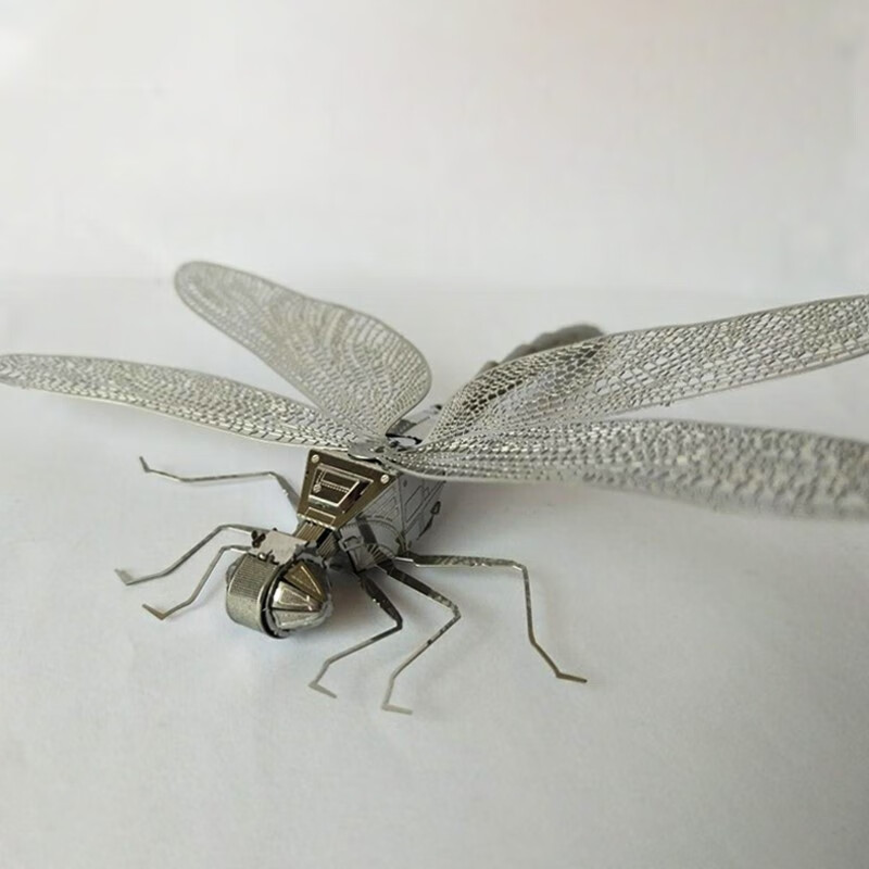 3d立体金属拼图diy手工制作拼装模型玩具小礼物摆件 蜻蜓