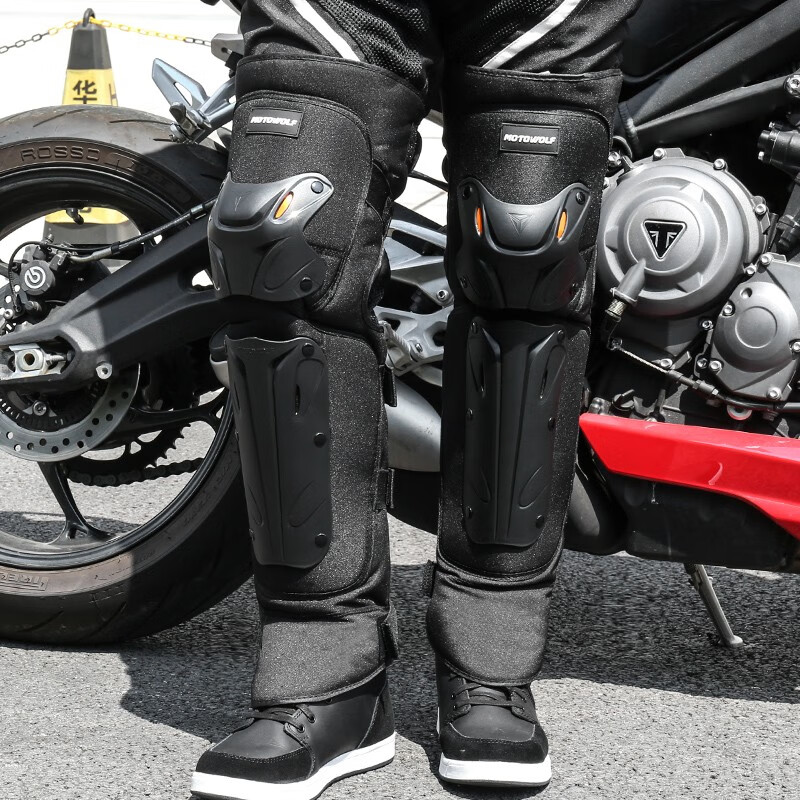 摩多狼 防风保暖 摩托车护膝商品图片-3