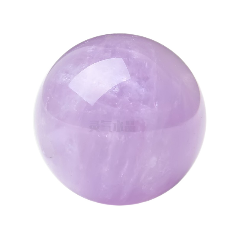 灵气水晶 天然薰衣草浅紫水晶手链珠子 圆珠直径8mm每颗