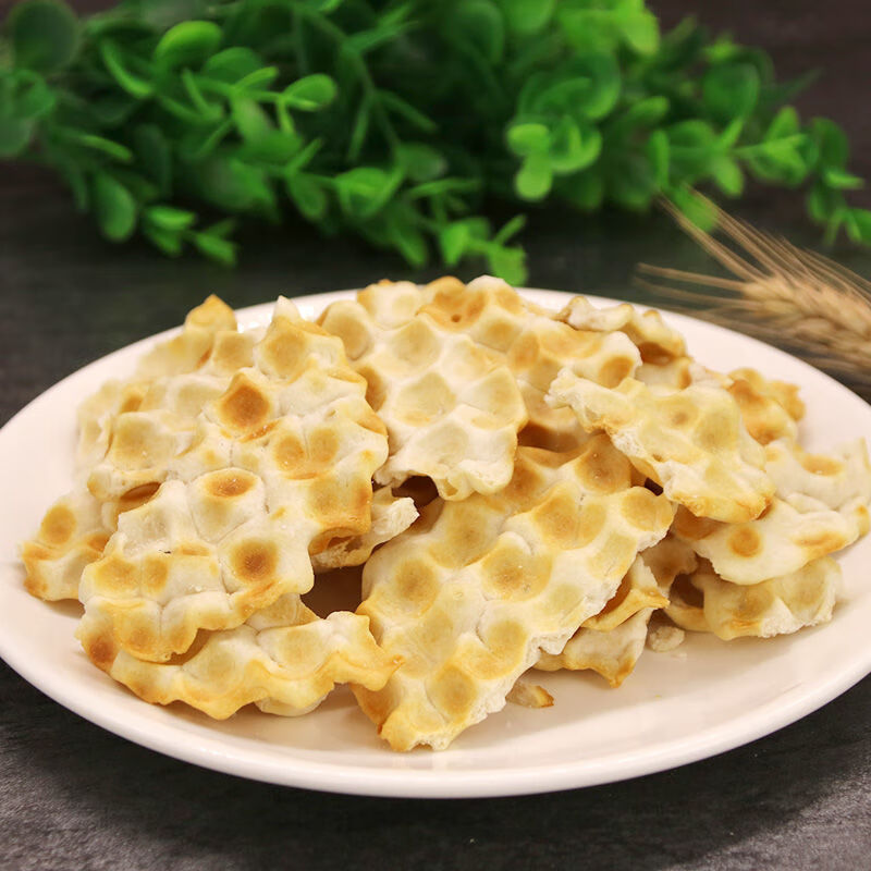 海玉碎碎石头饼山西特产粗饼干老饼坊手工石子馍零食品粮 海玉碎碎石头饼108gX3袋(原味)