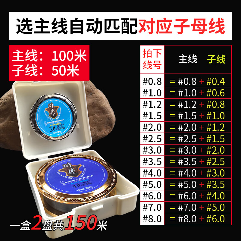 邓大师推荐鱼线子母线主线柔软不打卷钓鱼线子线强拉力路亚线尼龙 子