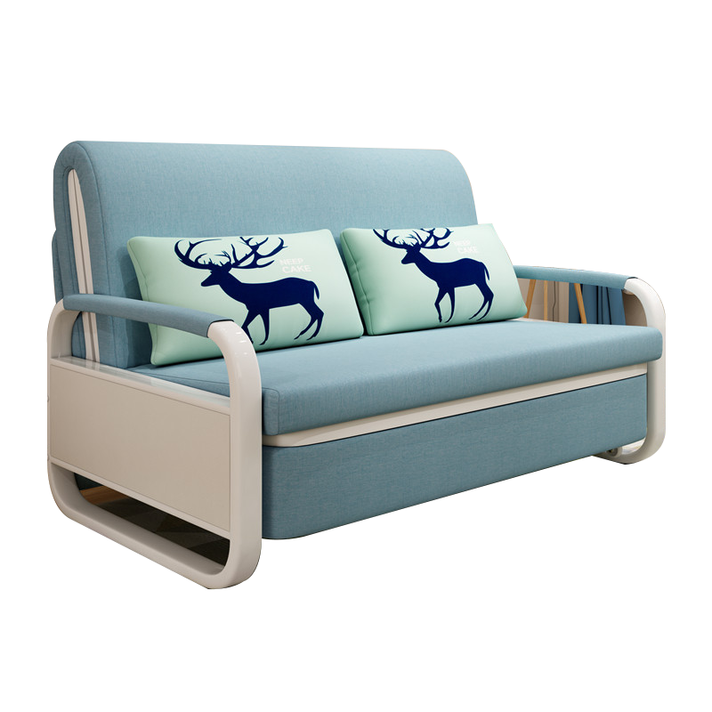 幻术家 折叠沙发床两用可拆洗客厅小户型双人沙发布艺多功能现代简约 1.2米宽7cm海绵垫-颜色备注 送货上门（可自行组装，很简单哦）66234589281