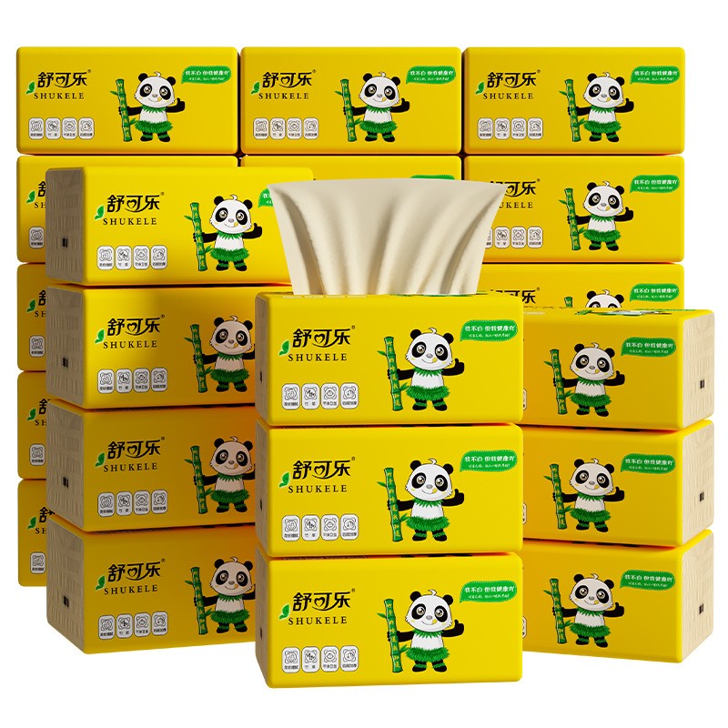 舒可乐240张*1小包纸巾抽纸家用整箱批发餐巾纸擦手纸妇婴面巾纸卫生