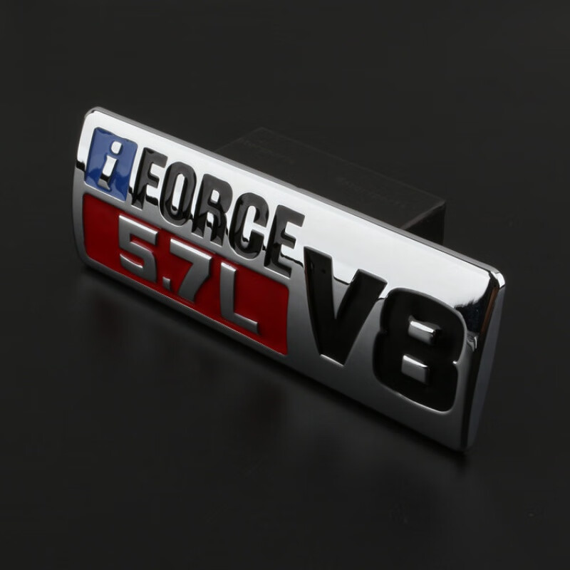 7l 排量标v8车标4×4后标志改装 v8车标 银红