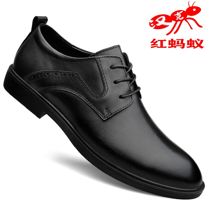 汉克红蚂蚁新郎皮鞋男婚鞋青年内增高秋季商务正装真皮帅气配西装