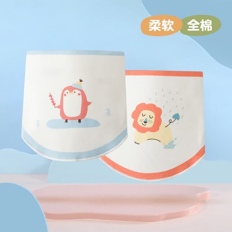 有彩 婴儿无骨精梳棉护肚围宝宝护肚子睡觉神器新生儿半背肚兜四季款 企鹅+狮子（单层）  S码(适合4-15斤)高性价比高么？