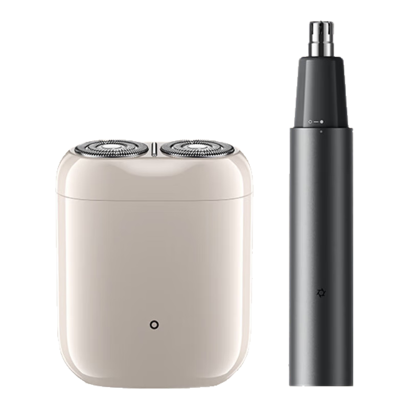 米家电动剃须刀S200 柔光白+米家鼻毛修剪器套装