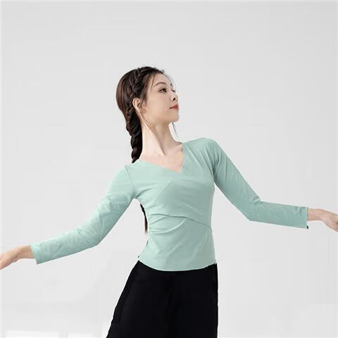 网禾蒙古族服装女装舞蹈练习裙表演服练功服套装女现代形体训练夏季中