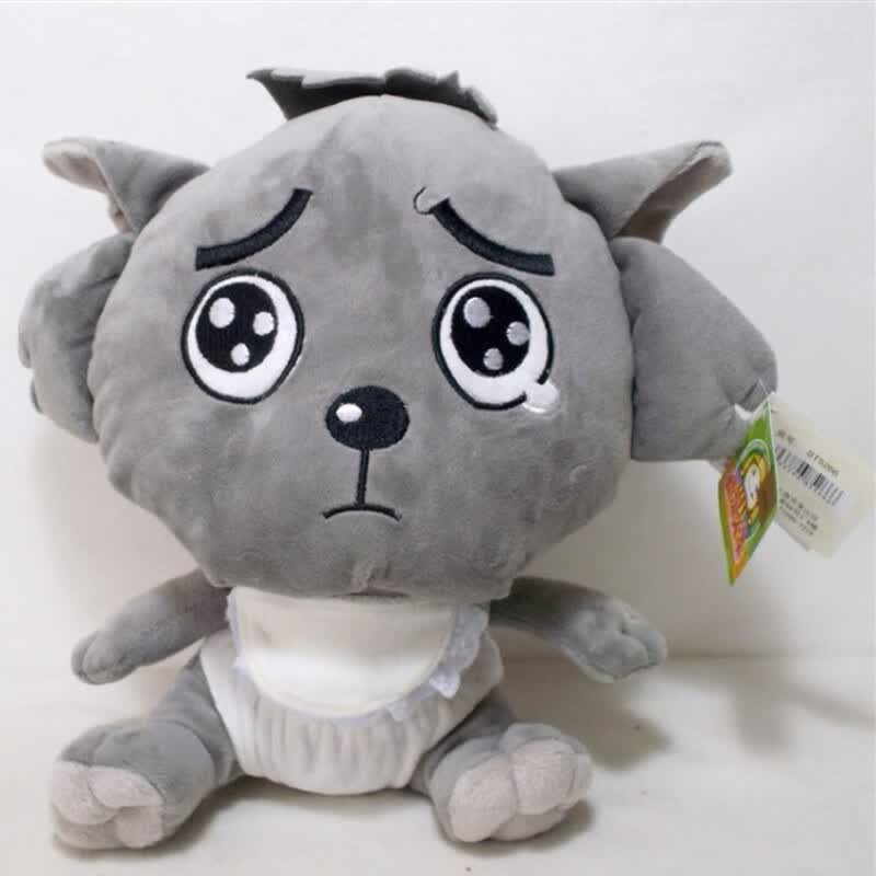 灰太狼公仔毛绒玩具红太狼小灰灰一家三口玩偶儿童礼物 灰太狼 2020版