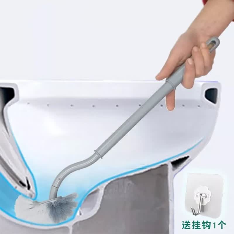 创意弯杆厕所刷清洁刷杆塑料无死角马桶刷软毛 加长马桶刷+挂钩高性价比高么？