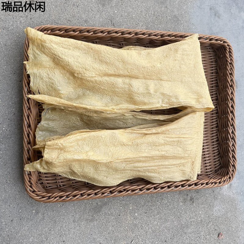 辣铺乐广东腐竹干货扁竹农家自制客家豆腐皮油豆皮500g