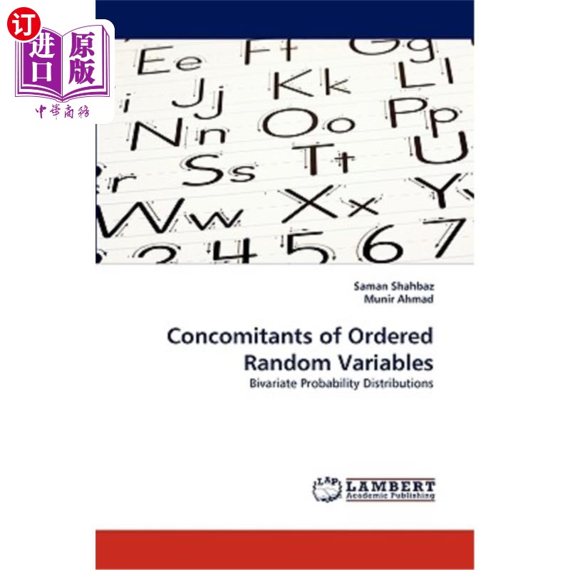 海外直订concomitants of ordered random variables 有序随机变量的