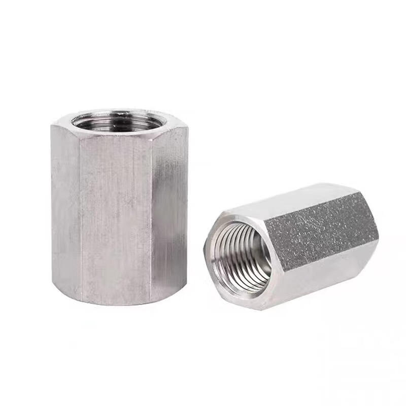 乐子君 304不锈钢高压六角内丝加厚内螺纹1432分直通g螺纹接头可非标