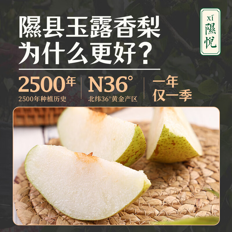 隰(xi)悦【顺丰】山西隰县玉露香梨当季水果梨子隰县小西天特产玉露香梨 12粒特大果(净重约10斤)90mm+