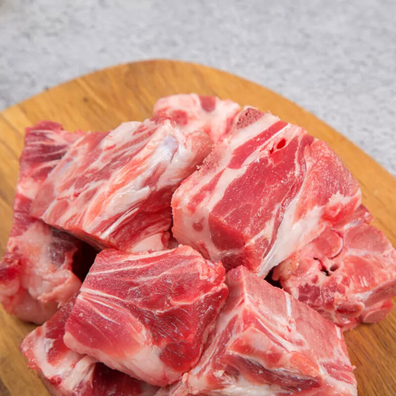 娱大厨伊比利亚黑猪带肉汤骨块颈排豚骨 煲炖高汤进口冷冻新鲜猪肉食材 300g*2
