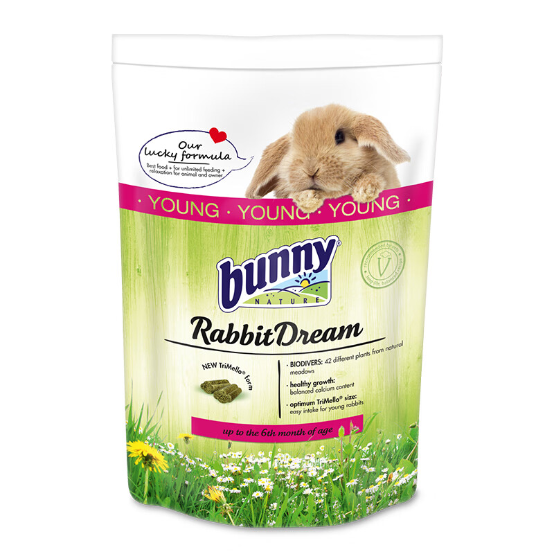 贝意品试吃兔粮100gbunny布格斯爱宝钢琴兔邦尼成兔粮幼兔粮 bunny幼