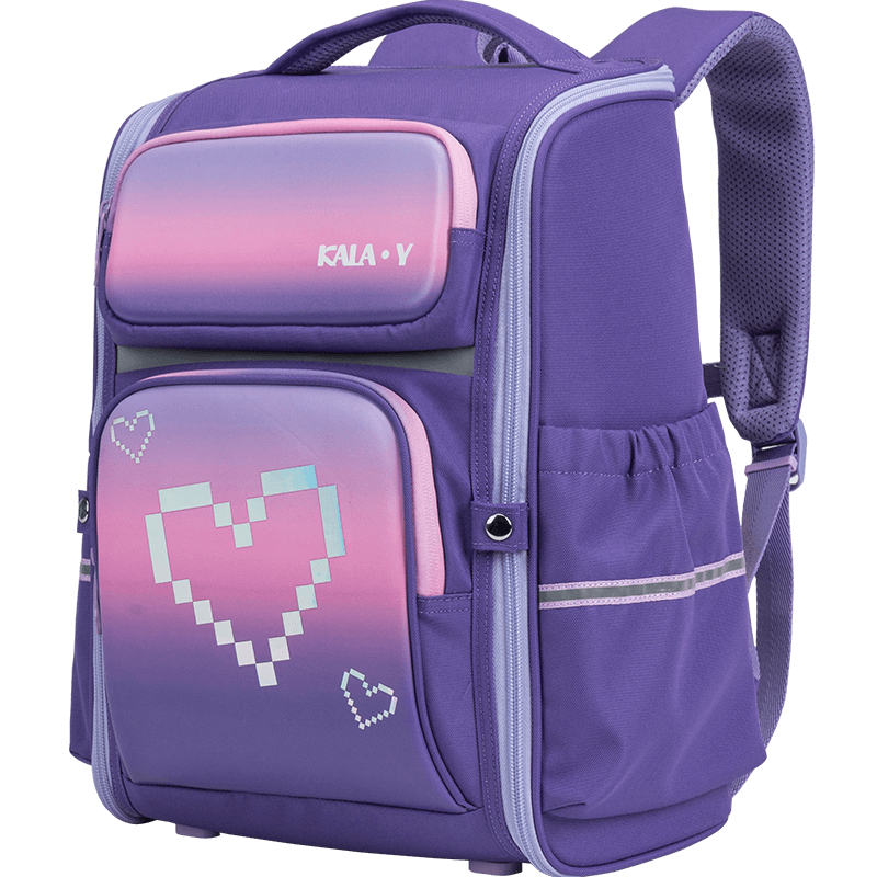 如何选择适合孩子的书包？卡拉羊小学生书包男女孩2-6年级一体式可打开好清洗儿童背包