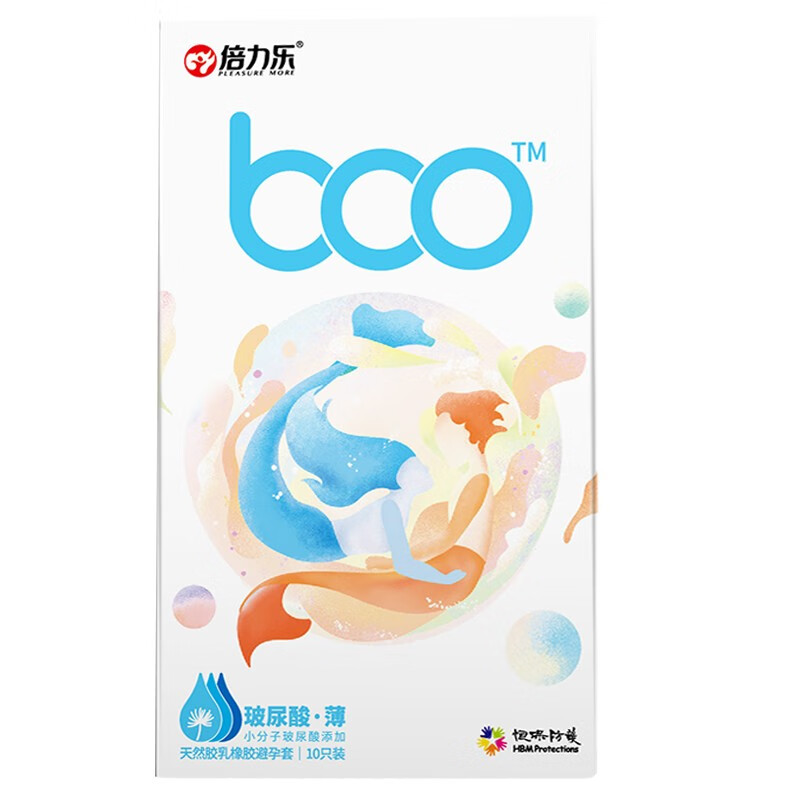 倍力乐boo玻尿酸避孕套超薄套套润滑紧绷颗粒情趣安全套byt 玻尿酸-薄