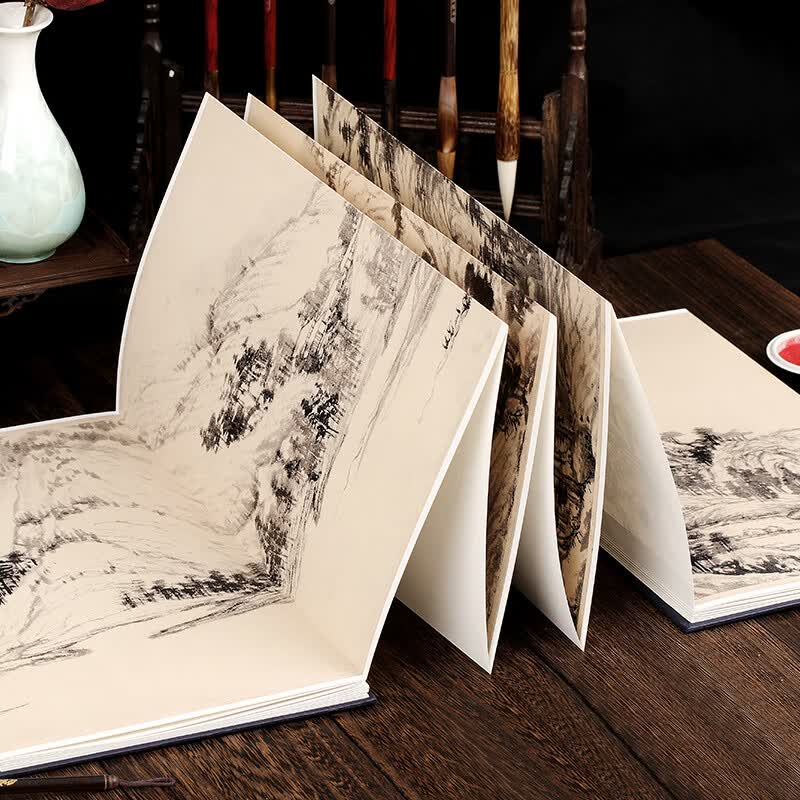 黄公望富春山居图原大原寸 历代名家绘画原大本 元黄公望富春山居图国画长卷高清山水画临摹范本收藏观赏 古代名家绘画原大